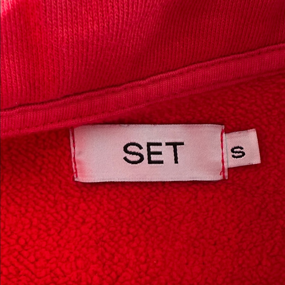 Set Active Red Quarter Zip Pullover - image 4